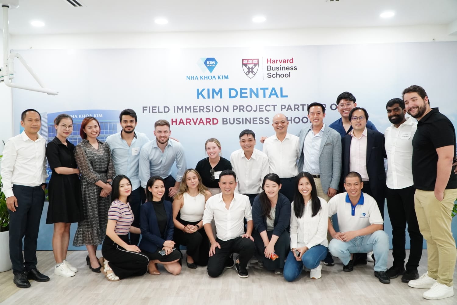 Kim Dental team photo at Harvard Business School