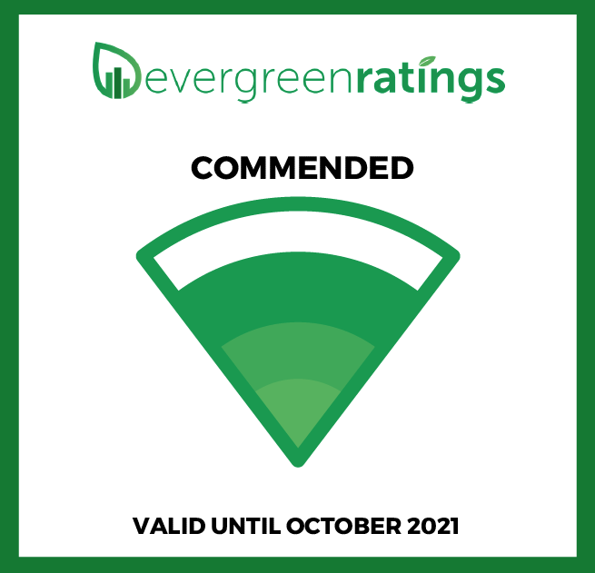 Evergreen commended rating valid until October 2021