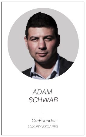 Adam Schwab co-founder luxury escapes
